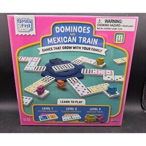Dominoes And Mexican Train Board Game Set 3 Levels Of Play Family First Games Ag